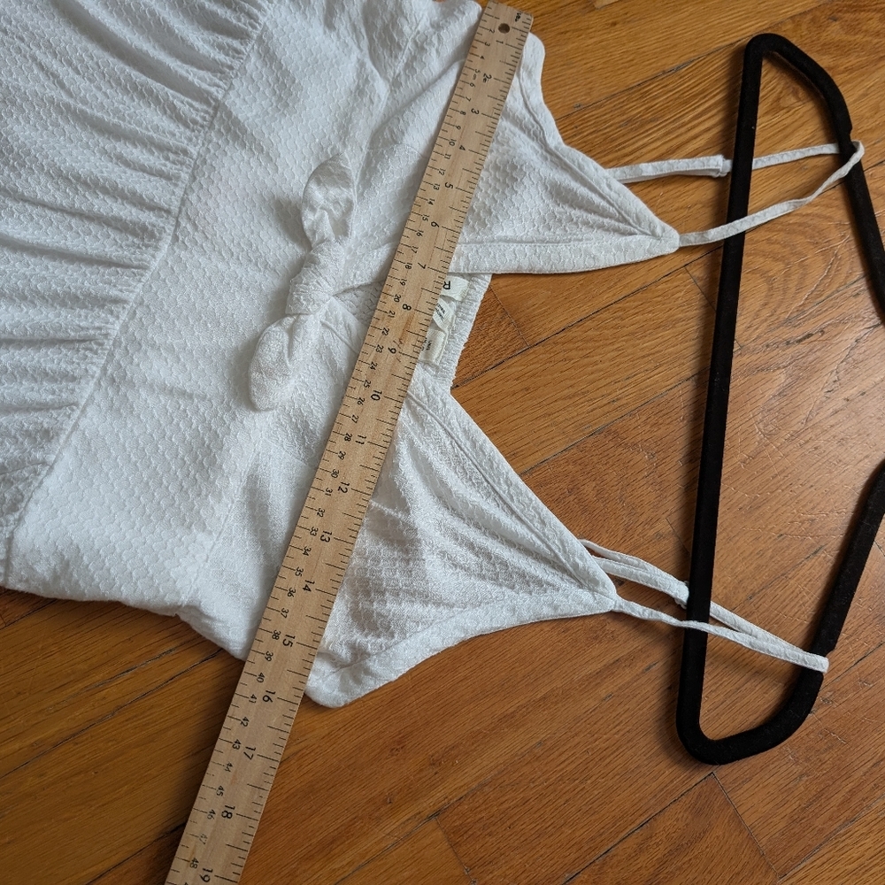 176-Nwt Roxy Textured White Dress - Picture 5 of 5